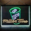 Miller Lite Time Can 3-Color LED Sign Man Cave Home Bar Pub Decor