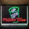 Miller Lite Time Can 3-Color LED Sign Man Cave Home Bar Pub Decor