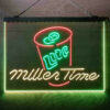 Miller Lite Time Can 3-Color LED Sign Man Cave Home Bar Pub Decor