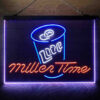 Miller Lite Time Can 3-Color LED Sign Man Cave Home Bar Pub Decor