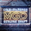 Miller MGD Genuine Draft LED Sign Man Cave Home Bar Pub Decor