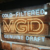 Miller MGD Genuine Draft LED Sign Man Cave Home Bar Pub Decor