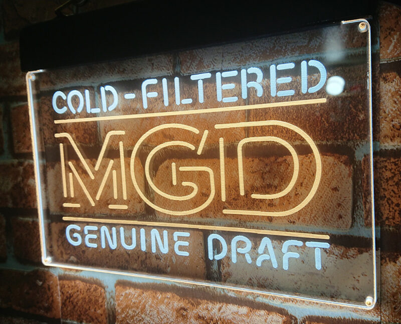 Miller MGD Genuine Draft LED Sign Man Cave Home Bar Pub Decor