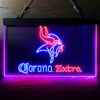 Minnesota Vikings Corona Extra LED Sign Man Cave Home Bar Decor