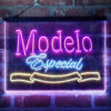 Modelo Especial 3-Color LED Sign Man Cave Home Bar Pub Decor