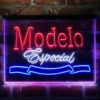 Modelo Especial 3-Color LED Sign Man Cave Home Bar Pub Decor