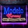 Modelo Especial 3-Color LED Sign Man Cave Home Bar Pub Decor