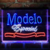 Modelo Especial 3-Color LED Sign Man Cave Home Bar Pub Decor