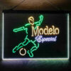 Modelo Especial Football 3-Color LED Sign Man Cave Home Bar Pub Decor