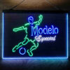 Modelo Especial Football 3-Color LED Sign Man Cave Home Bar Pub Decor