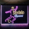 Modelo Especial Football 3-Color LED Sign Man Cave Home Bar Pub Decor