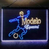 Modelo Especial Football 3-Color LED Sign Man Cave Home Bar Pub Decor