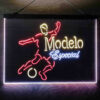 Modelo Especial Football 3-Color LED Sign Man Cave Home Bar Pub Decor