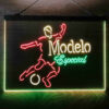 Modelo Especial Football 3-Color LED Sign Man Cave Home Bar Pub Decor