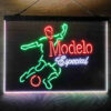 Modelo Especial Football 3-Color LED Sign Man Cave Home Bar Pub Decor