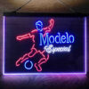 Modelo Especial Football 3-Color LED Sign Man Cave Home Bar Pub Decor