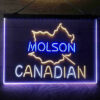 Molson Canadian 3-Color LED Sign Man Cave Home Bar Pub Decor