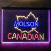 Molson Canadian 3-Color LED Sign Man Cave Home Bar Pub Decor