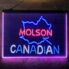 Molson Canadian 3-Color LED Sign Man Cave Home Bar Pub Decor