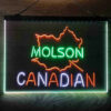 Molson Canadian 3-Color LED Sign Man Cave Home Bar Pub Decor