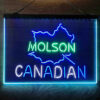 Molson Canadian 3-Color LED Sign Man Cave Home Bar Pub Decor