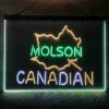 Molson Canadian 3-Color LED Sign Man Cave Home Bar Pub Decor