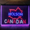 Molson Canadian 3-Color LED Sign Man Cave Home Bar Pub Decor