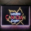 Molson Canadian Maple Leaf Lager 3-Color LED Sign Man Cave Home Bar Pub Decor