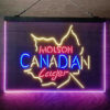 Molson Canadian Maple Leaf Lager 3-Color LED Sign Man Cave Home Bar Pub Decor