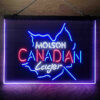 Molson Canadian Maple Leaf Lager 3-Color LED Sign Man Cave Home Bar Pub Decor