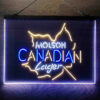 Molson Canadian Maple Leaf Lager 3-Color LED Sign Man Cave Home Bar Pub Decor