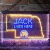 Nebraska Jack Daniel's Home Bar Neon Light LED Sign Man Cave Decor