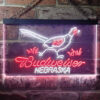 Nebraska Pheasant Hunter Budweiser LED Sign Man Cave Home Bar Pub Decor