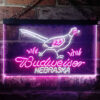 Nebraska Pheasant Hunter Budweiser LED Sign Man Cave Home Bar Pub Decor