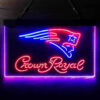 New England Patriots Crown Royal LED Sign Man Cave Home Bar Pub Decor