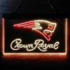 New England Patriots Crown Royal LED Sign Man Cave Home Bar Pub Decor