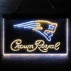 New England Patriots Crown Royal LED Sign Man Cave Home Bar Pub Decor