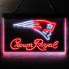 New England Patriots Crown Royal LED Sign Man Cave Home Bar Pub Decor