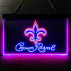 New Orleans Saints Crown Royal LED Sign Home Bar Decor