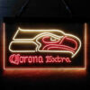 Oakland Raiders Corona Extra LED Sign Man Cave Home Bar Pub Decor