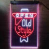 Old Style Open LED Sign Man Cave Home Bar Pub Decor