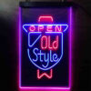 Old Style Open LED Sign Man Cave Home Bar Pub Decor