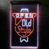 Old Style Open LED Sign Man Cave Home Bar Pub Decor