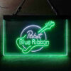 Pabst Blue Ribbon Guitar LED Sign Man Cave Home Bar Pub Decor