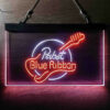 Pabst Blue Ribbon Guitar LED Sign Man Cave Home Bar Pub Decor