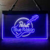 Pabst Blue Ribbon Guitar LED Sign Man Cave Home Bar Pub Decor