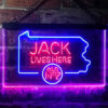 Pennsylvania Jack Daniel LED Sign Man Cave Home Bar Pub Decor