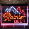 Rainier Club Mountain 3-Color LED Sign Man Cave Home Bar Pub Decor