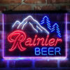 Rainier Club Mountain 3-Color LED Sign Man Cave Home Bar Pub Decor