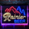 Rainier Club Mountain 3-Color LED Sign Man Cave Home Bar Pub Decor